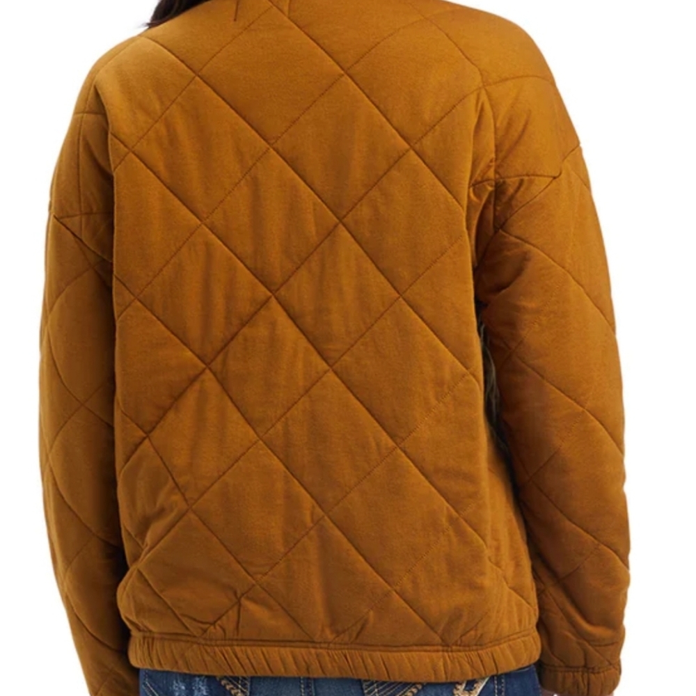 Ariat (new) small women's Real Quilted Jacket in bronze brown Item 10041644 - Picture 3 of 5